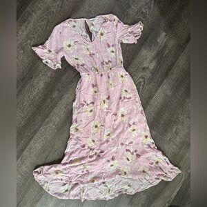 All in Favor Pink Floral Dress size XS‎